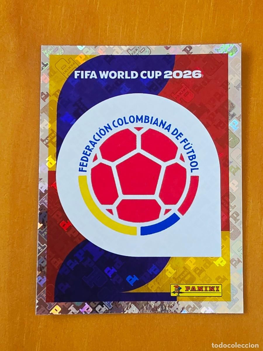 Cromos de F&uacute;tbol: COL 1 Escudo Logo Emblema Colombia, Panini FIFA World Cup Mundial 2026 Sticker