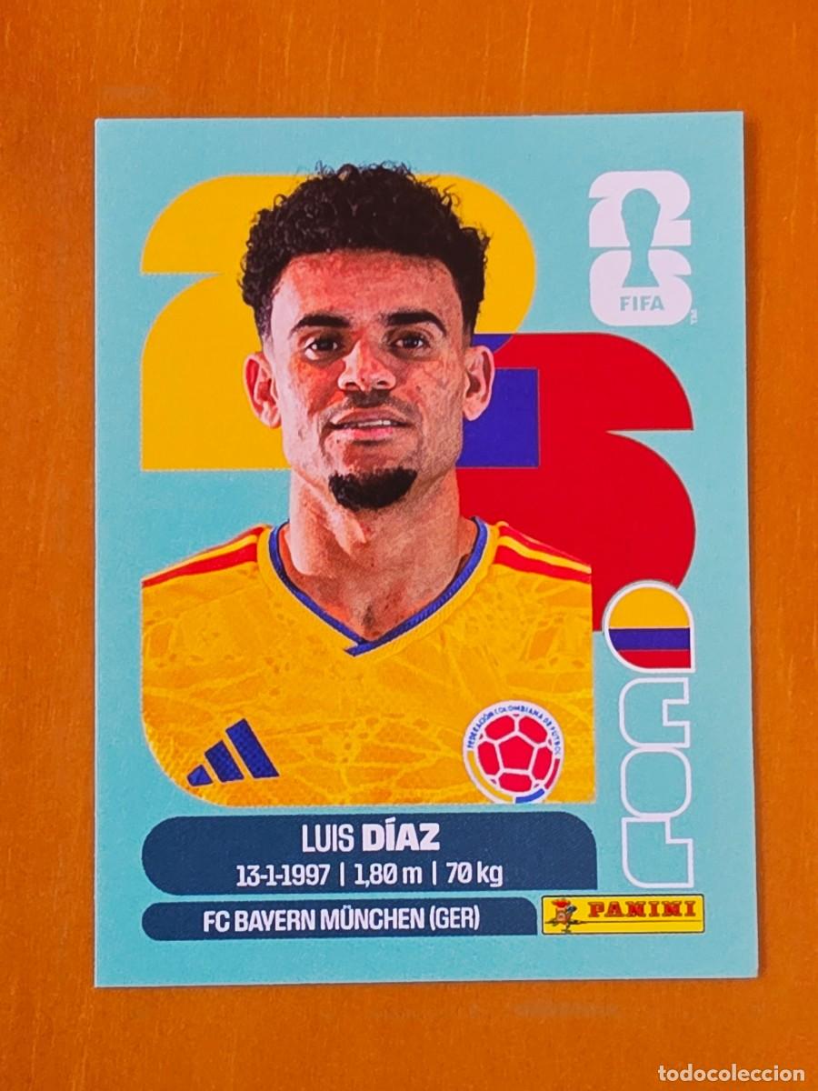 Cromos de F&uacute;tbol: COL 20 Luis D&iacute;az, Colombia, Panini FIFA World Cup Mundial 2026 Sticker
