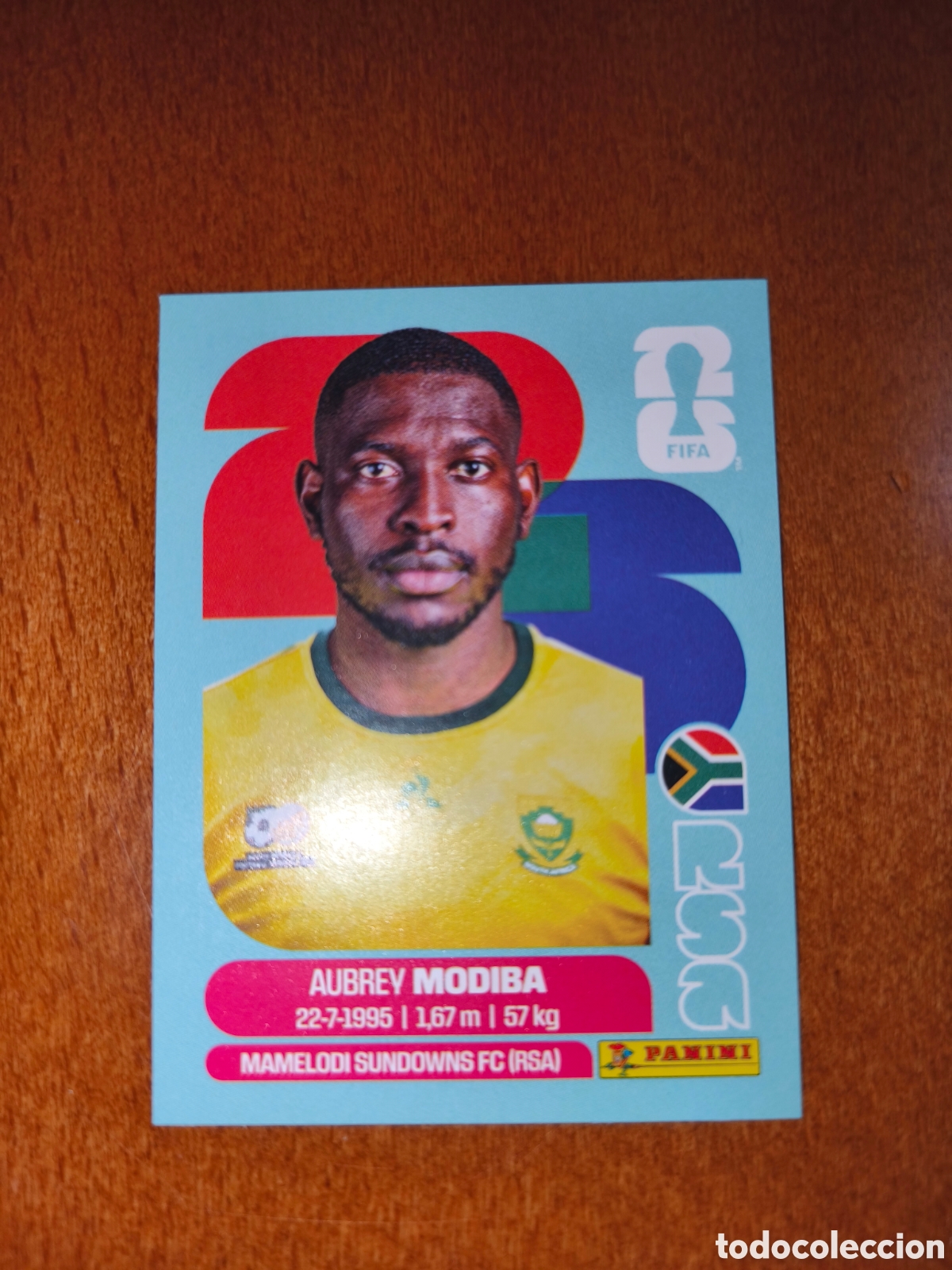 Cromos de F&uacute;tbol: RSA4 Aubrey Modiba Fifa World Cup 2026 Sud&aacute;frica