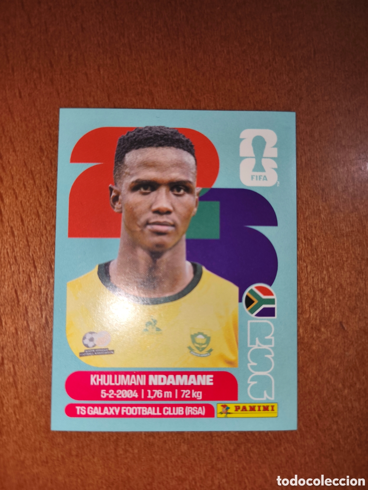 Cromos de F&uacute;tbol: RSA7 Khulumani Ndamane Fifa World Cup 2026 Sud&aacute;frica