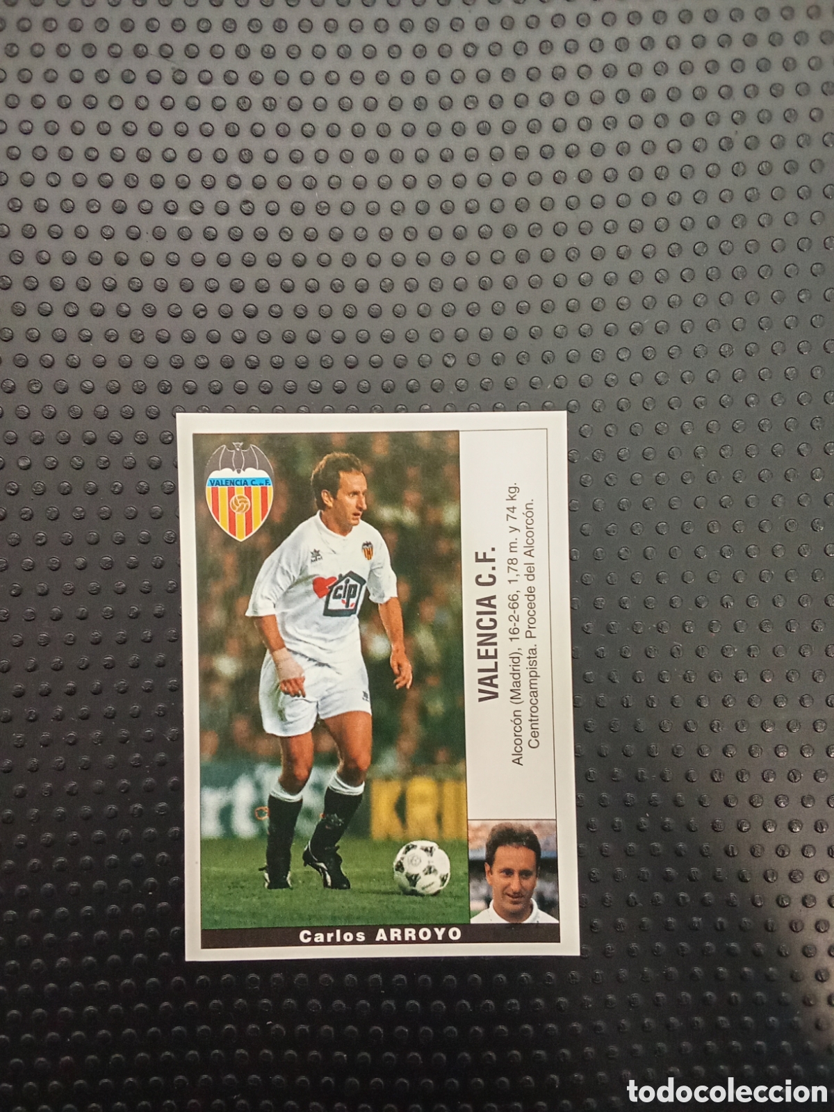 Fu&szlig;ball-Sticker: ARROYO COLOCA VALENCIA PANINI LIGA 1995/96 95 96 SIN PEGAR