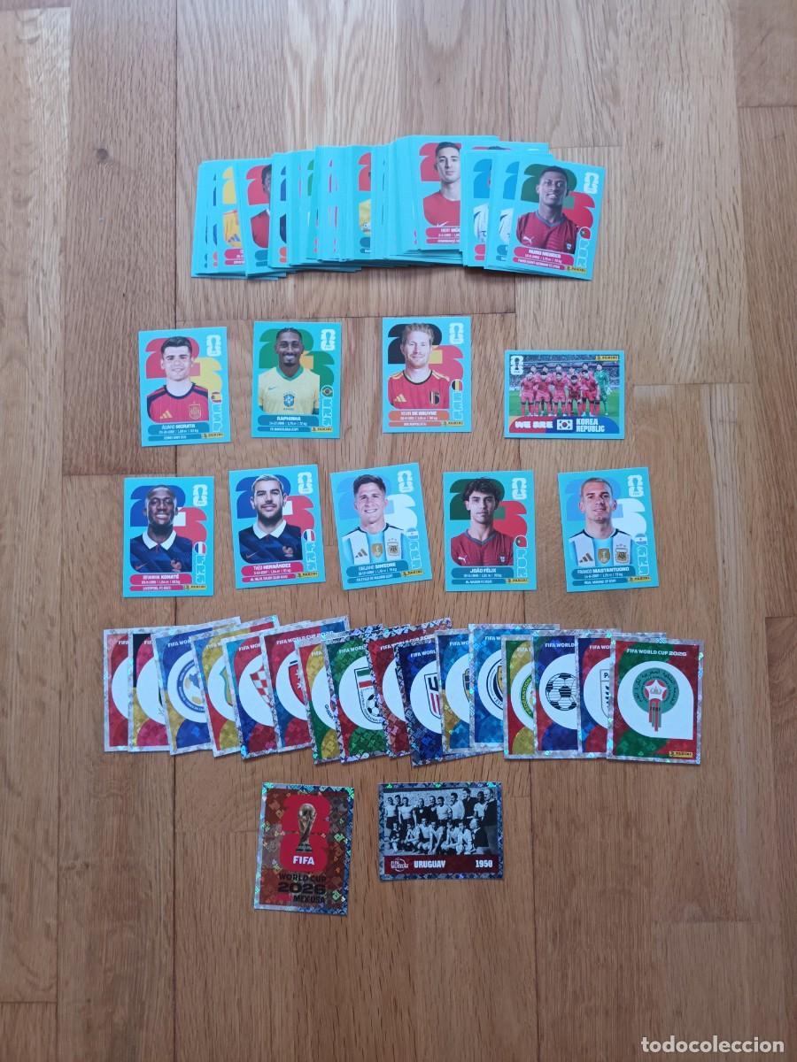 Cromos de F&uacute;tbol: Lote 120 cromos sin repetir mundial 2026. Panini