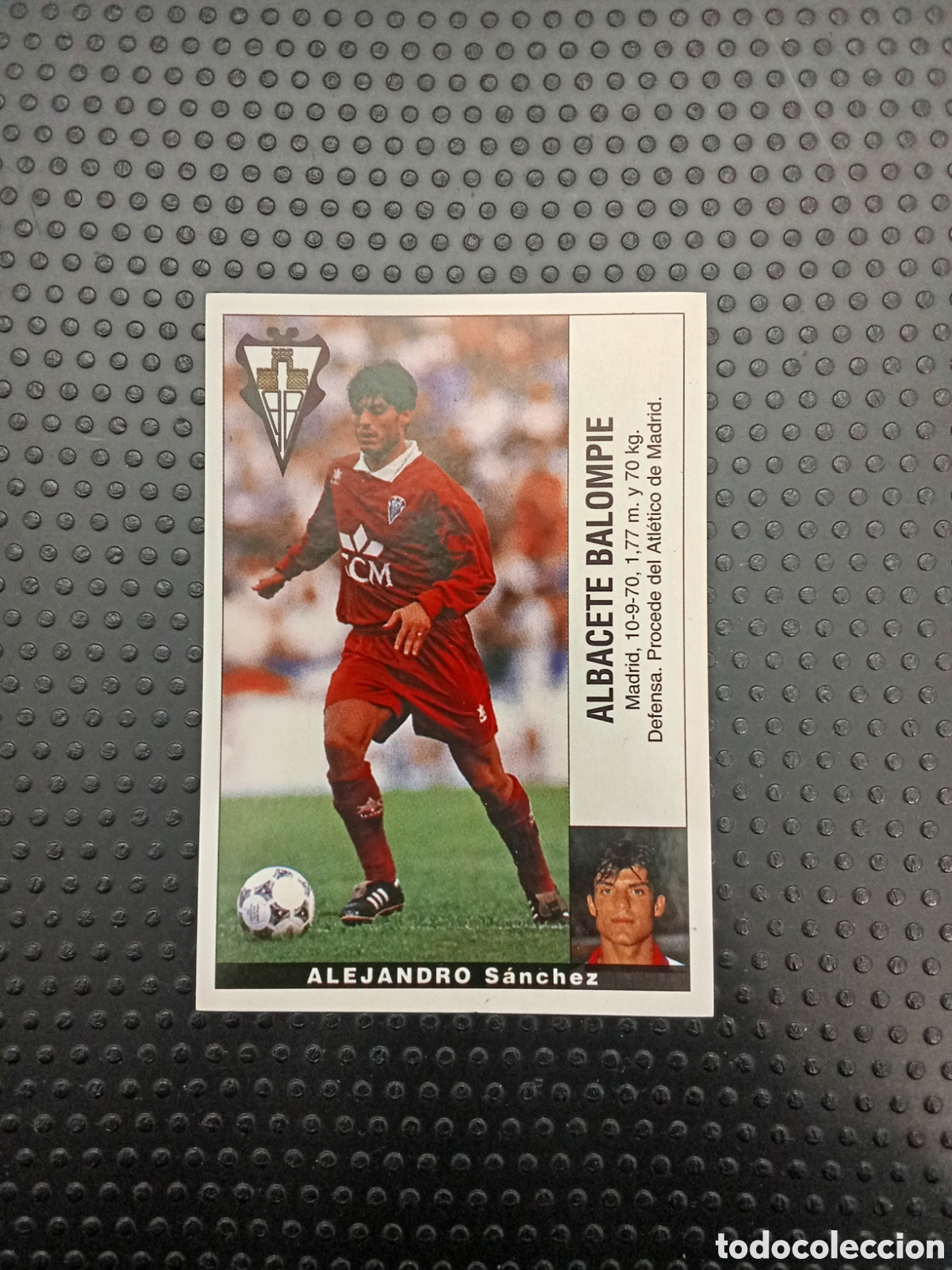 Cromos de F&uacute;tbol: ALEJANDRO COLOCA ALBACETE PANINI LIGA FUTBOL 1995 1996 95 96 SIN PEGAR