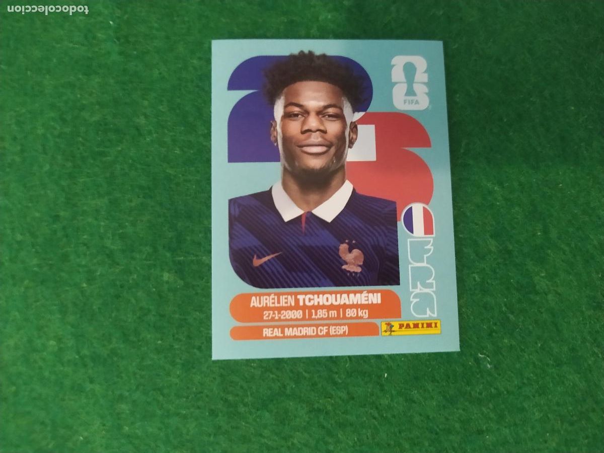 Cromos de F&uacute;tbol: OFFICIAL STICKER COLLECTION WORLD CUP MUNDIAL 2026 - FRANCIA N&ordm; 9 TCHOUAMENI
