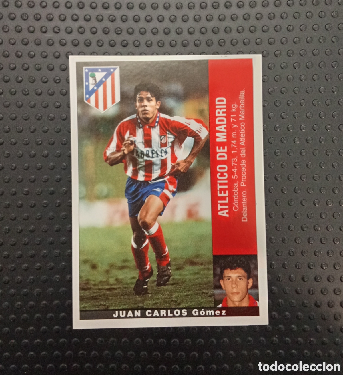 Cromos de F&uacute;tbol: PANINI COLOCA JUAN CARLOS ATLETICO MADRID 95 96 1995 1996 NUEVO