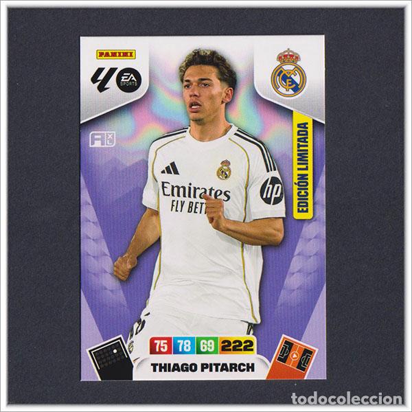Cromos de F&uacute;tbol: ADRENALYN XL 2025 2026 25 26 PANINI THIAGO PITARCH EDICI&Oacute;N LIMITADA REAL MADRID COLECCI&Oacute;N LIGA ALBUM