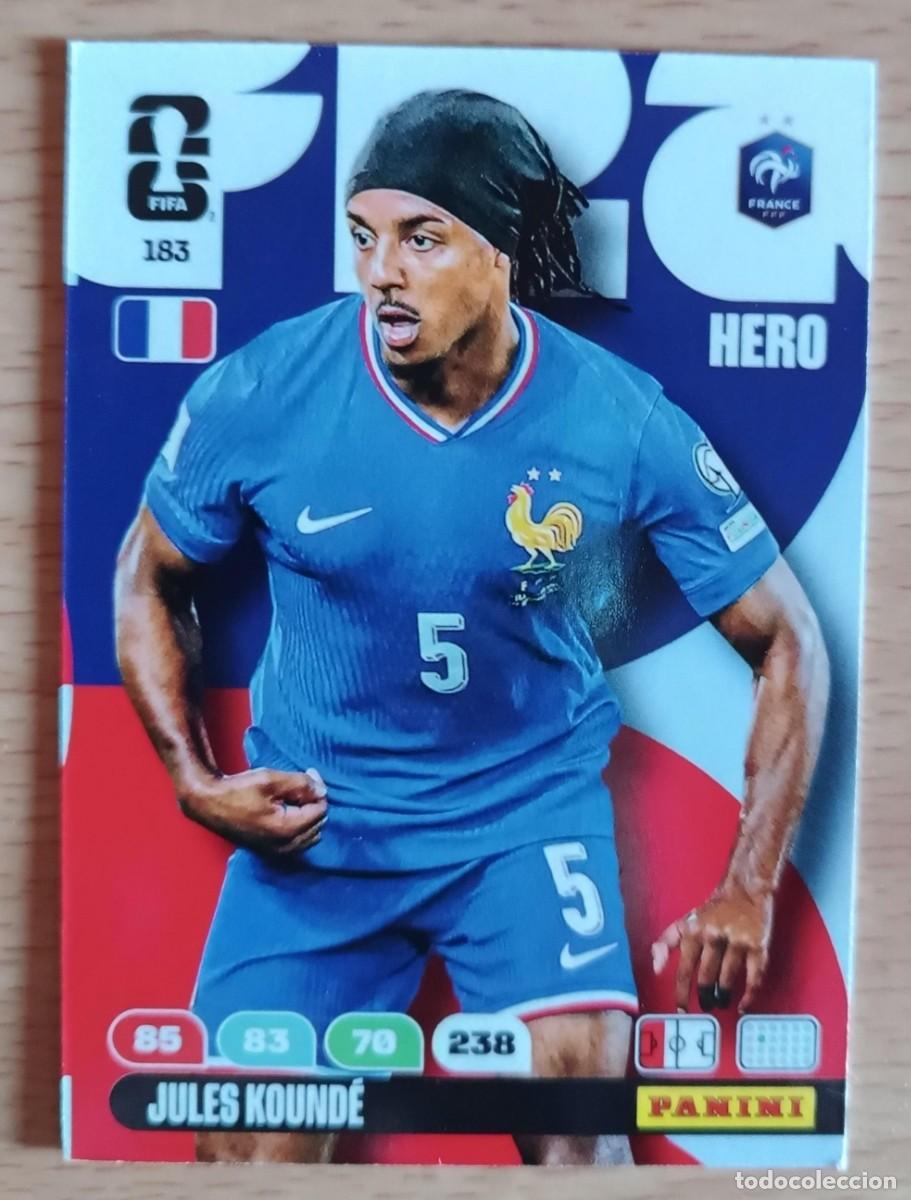 Fu&szlig;ball-Sticker: JULES KOUNDE FRANCIA 183 ADRENALYN XL WORLD CUP 2026