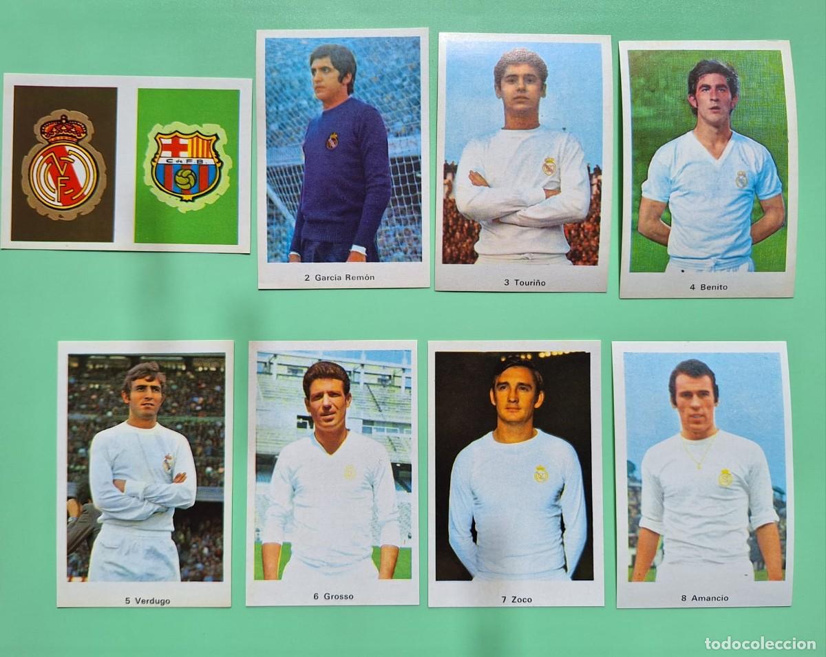 Cromos de F&uacute;tbol: LOTE REAL MADRID RUIZ ROMERO LIGA 72 73 1972 1973 SIN PEGAR EQUIPO COMPLETO 15 CROMOS LEER