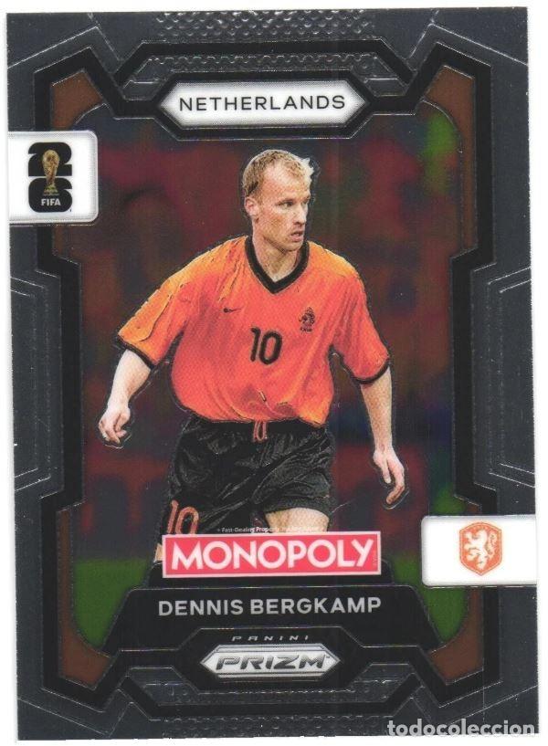 Figurine di Calcio: Dennis Bergkamp #74 Paises Bajos Prizm Monopoly Panini FIFA ⚽ World Cup 2026 ⚽