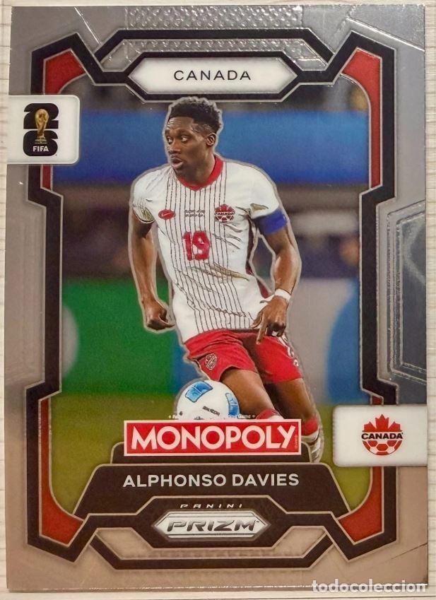 Cromos de F&uacute;tbol: Alphonso Davies #78 Canada Prizm Monopoly Panini FIFA ⚽ World Cup 2026 ⚽