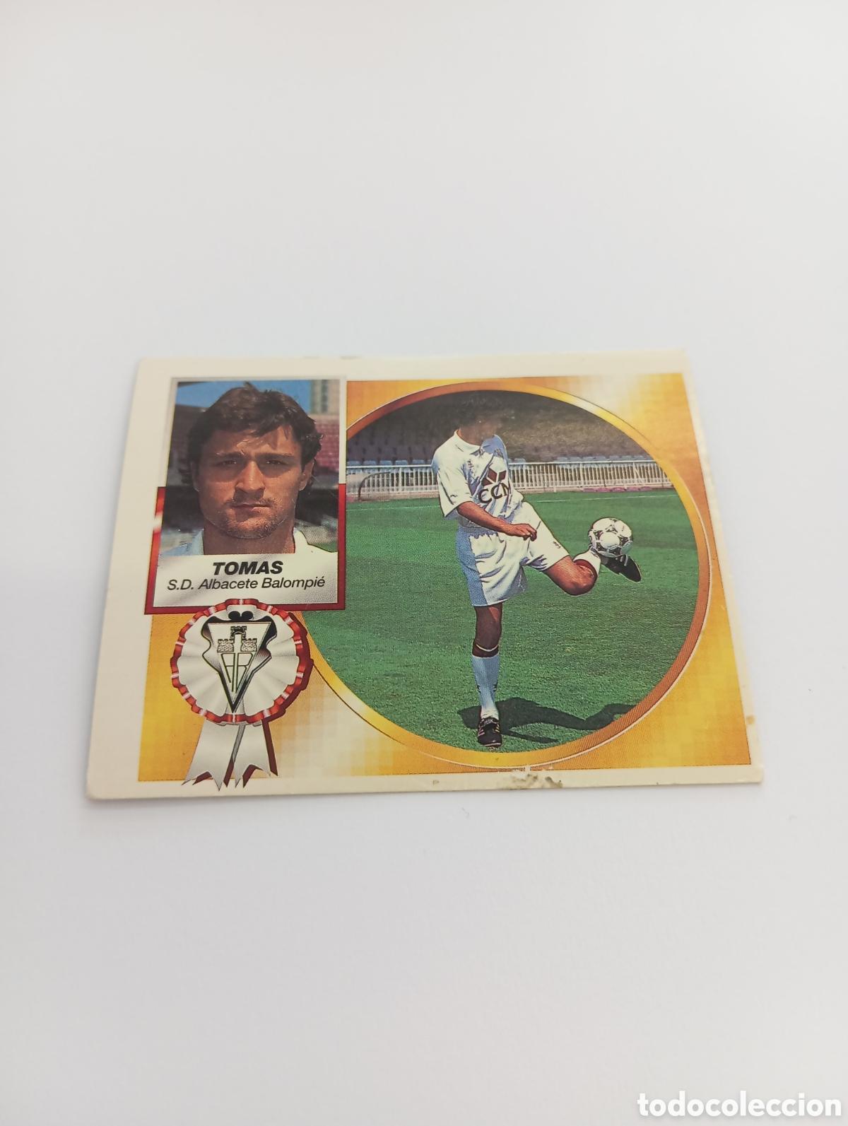 Cromos de F&uacute;tbol: FICHAJE 2 TOM&Aacute;S Liga Este 1994 1995 NUEVO SIN PEGAR PANINI 94 95