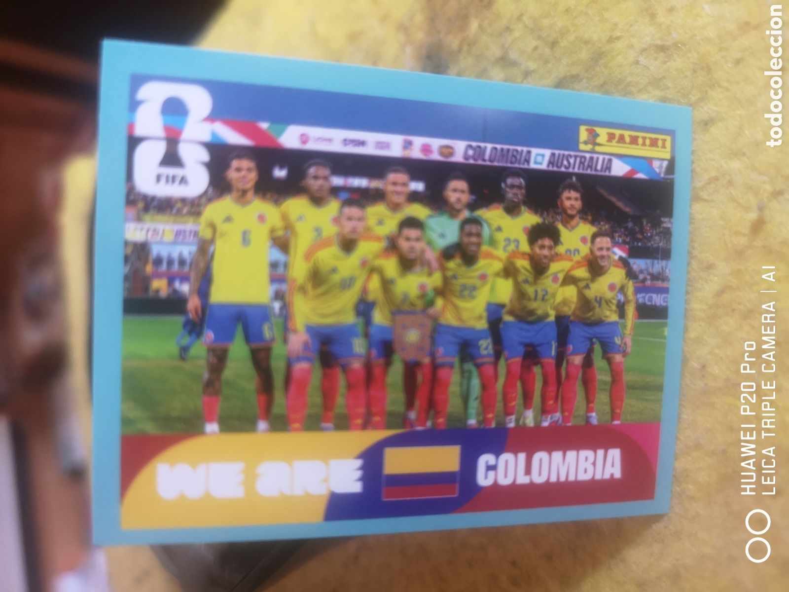 Cartes &agrave; collectionner de Football: FIFA WORLD CUP MUNDIAL 2026 ALINEACI&Oacute;N COLOMBIA - COL 13