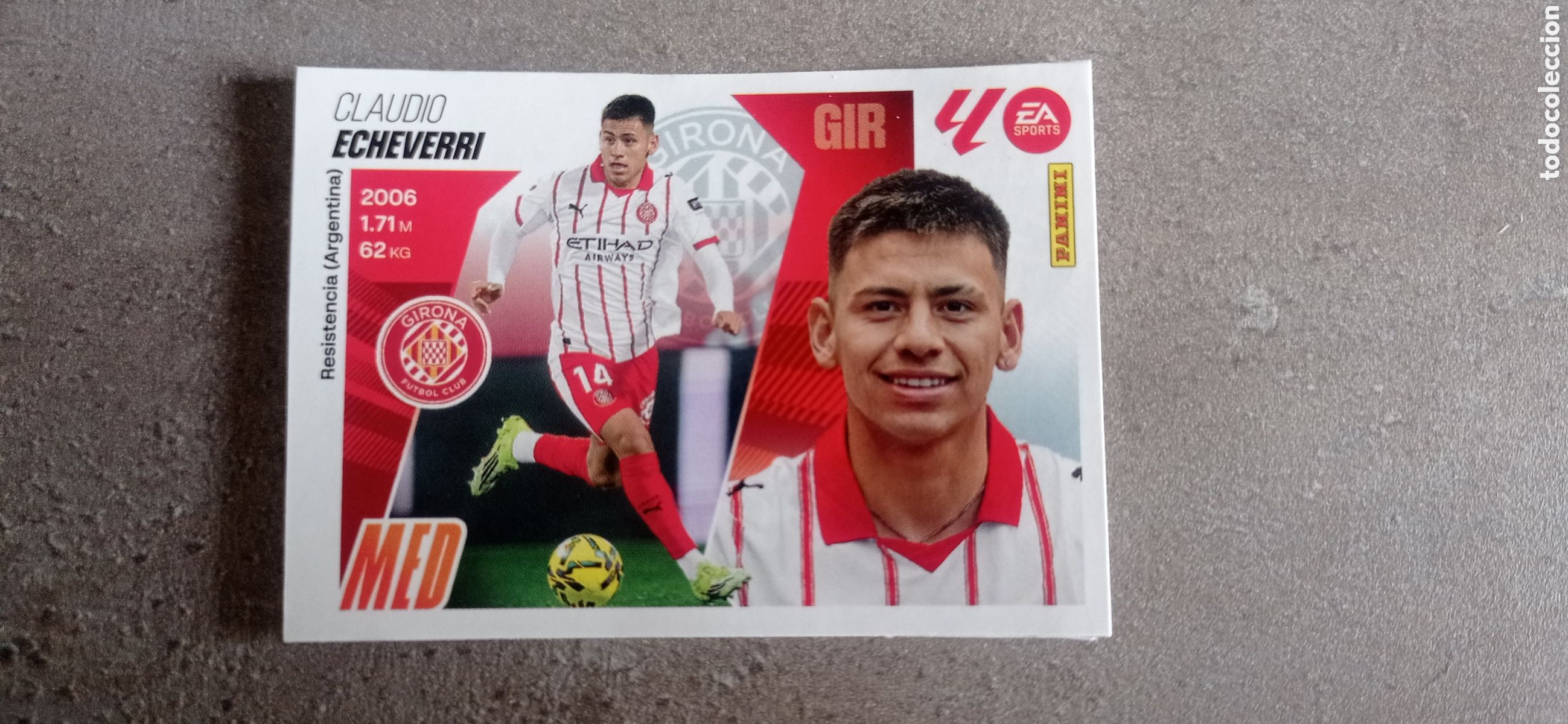 Fu&szlig;ball-Sticker: T MERCADO INVIERNO 21 ECHEVERRI GIRONA FC EDICIONES LIGA ESTE 2025 2026
