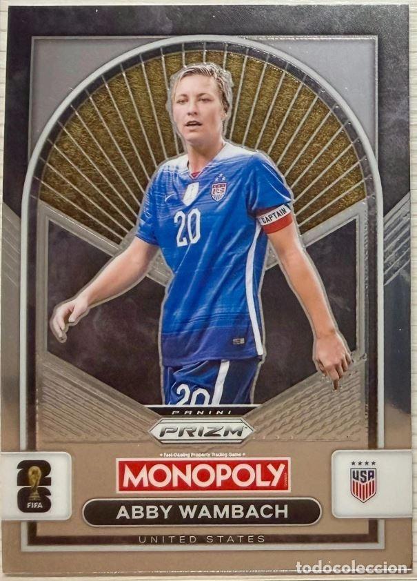 Cromos de F&uacute;tbol: Abby Wamback #92 Estados Unidos Prizm Monopoly Panini FIFA ⚽ World Cup 2026 ⚽