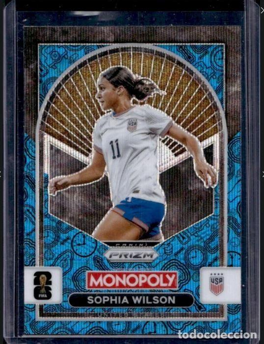 Football Stickers: Sophia Wilson Blue Wave 2026 Panini Prizm Monopoly FIFA World Cup