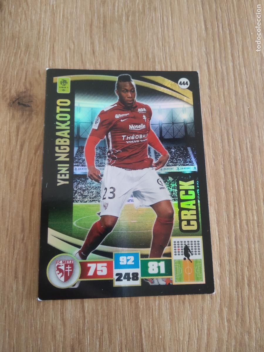 Cartes &agrave; collectionner de Football: 444 NGBAKOTO METZ CROMO FUTBOL PANINI LIGA FRANCIA 2016-2017 FOOT LIGUE 1 ADRENALYN 16-17
