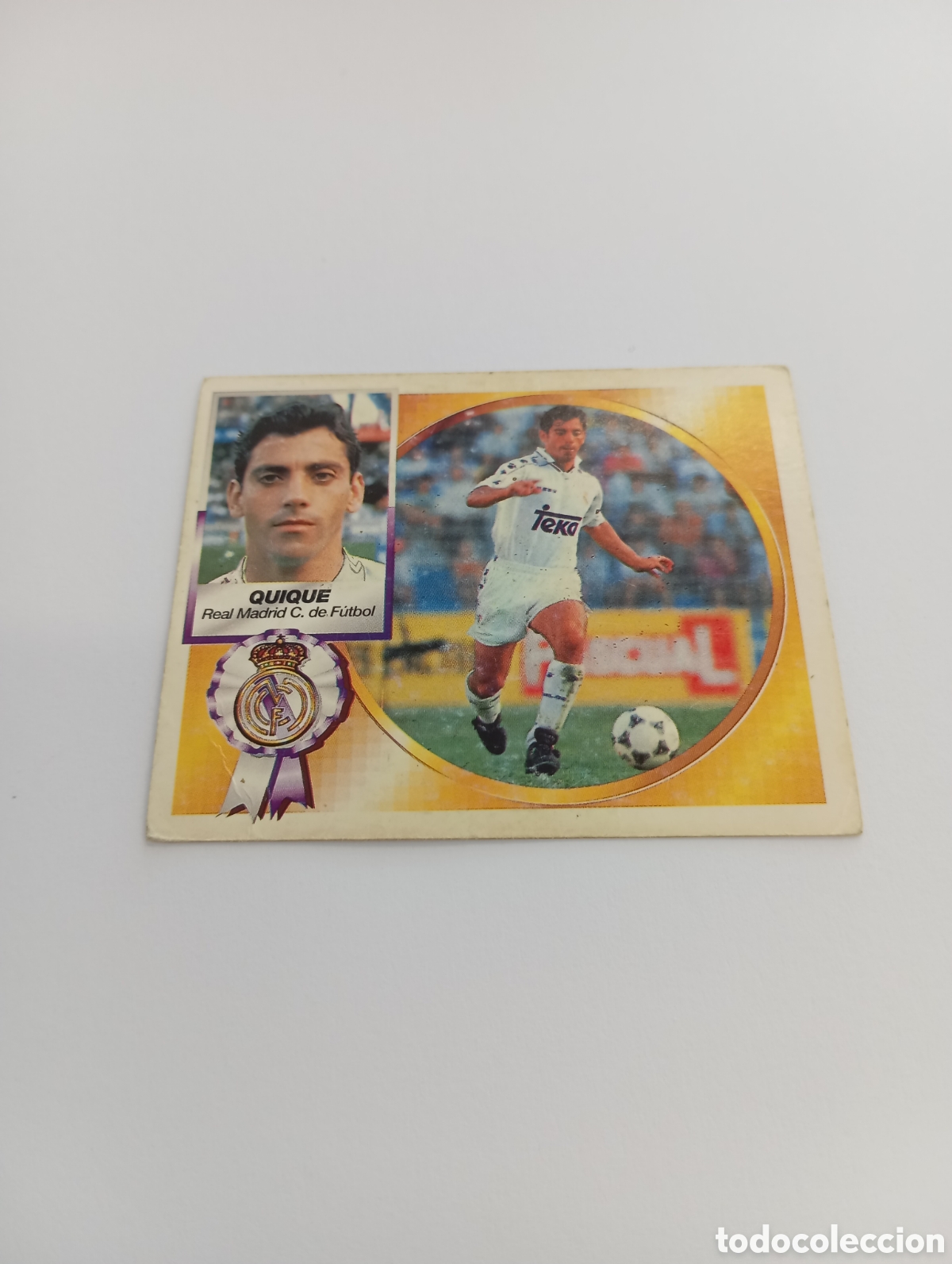 Cromos de Futebol: FICHAJE 8 QUIQUE Real Madrid Liga Este 1994 1995 NUEVO SIN PEGAR PANINI 94 95