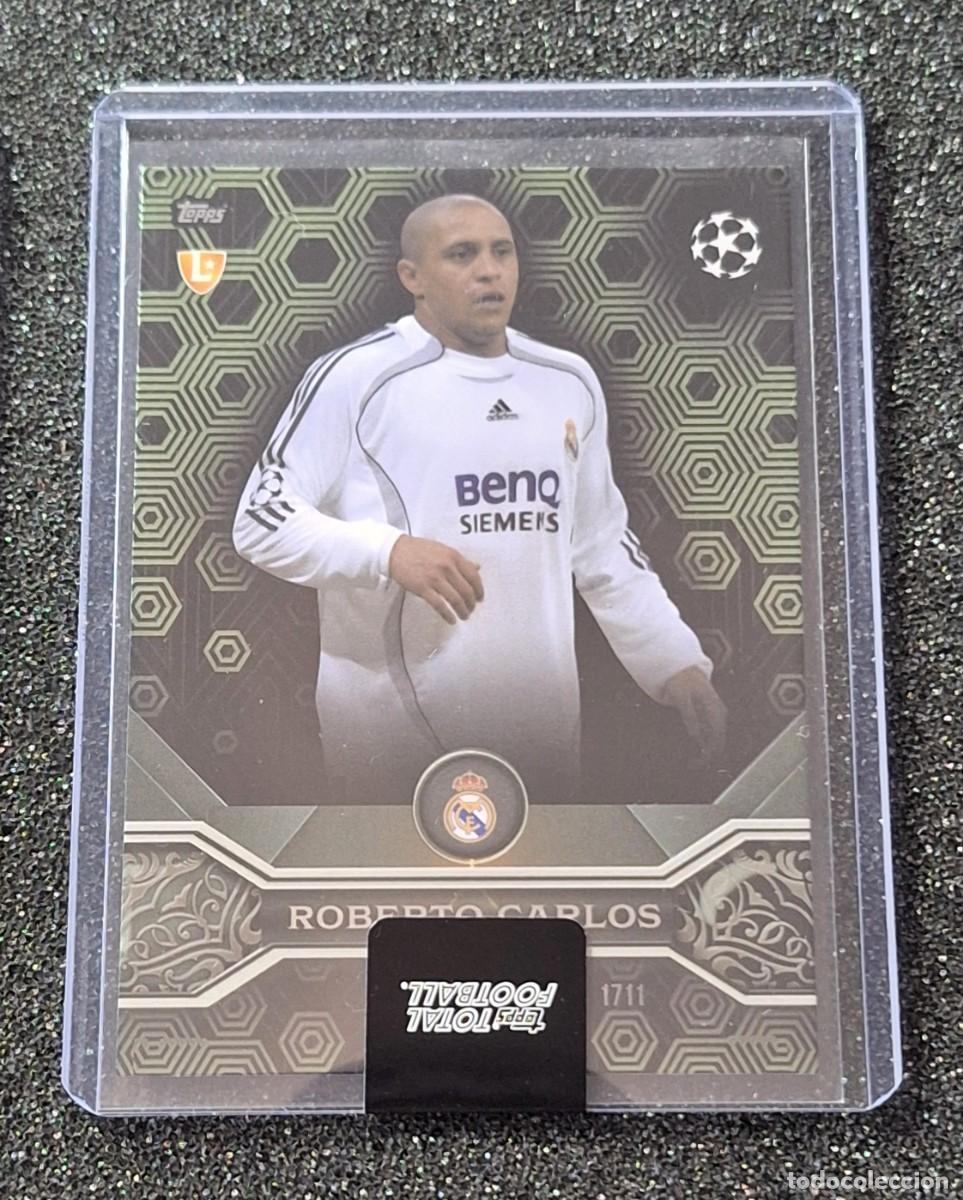 Cromos de F&uacute;tbol: Roberto Carlos Real Madrid Topps Total Football /75 Green Titanium