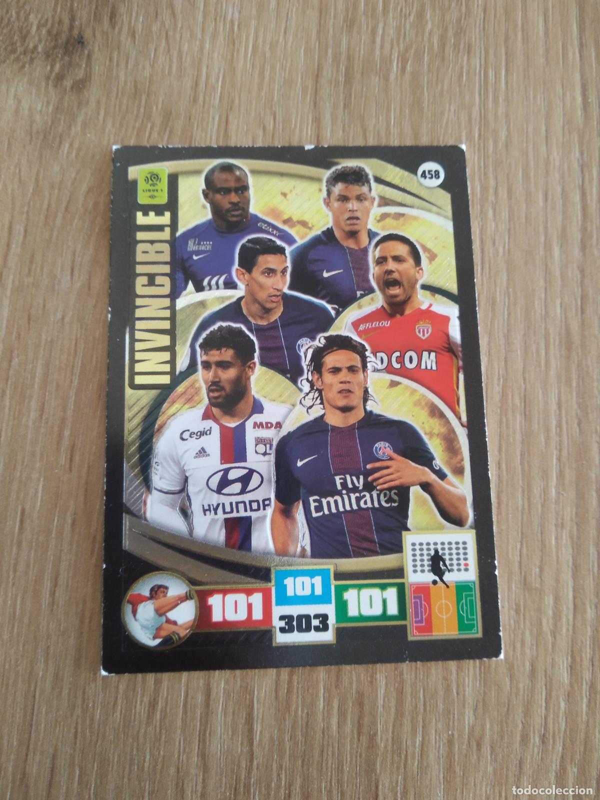 Cromos de F&uacute;tbol: 458 INVINCIBLE DI MARIA CROMO FUTBOL PANINI LIGA FRANCIA 2016-2017 FOOT LIGUE 1 ADRENALYN 16-17