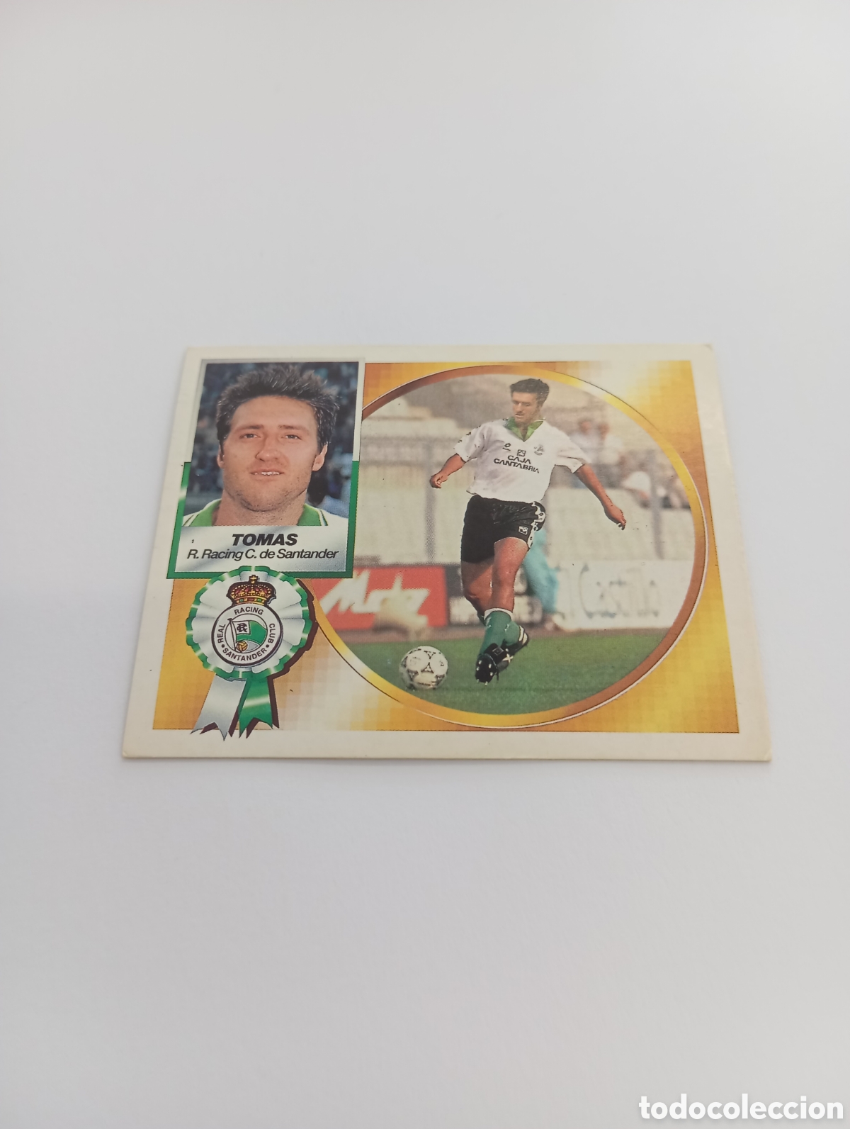 Fu&szlig;ball-Sticker: FICHAJE 9 TOM&Aacute;S Liga Este 1994 1995 NUEVO SIN PEGAR PANINI 94 95