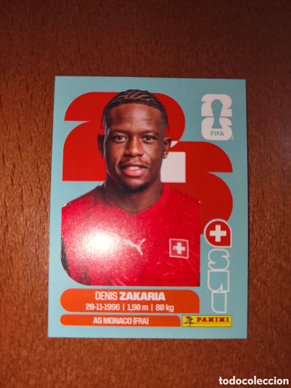 Fu&szlig;ball-Sticker: SUI10 Denis Zakaria Fifa World Cup 2026 Suiza