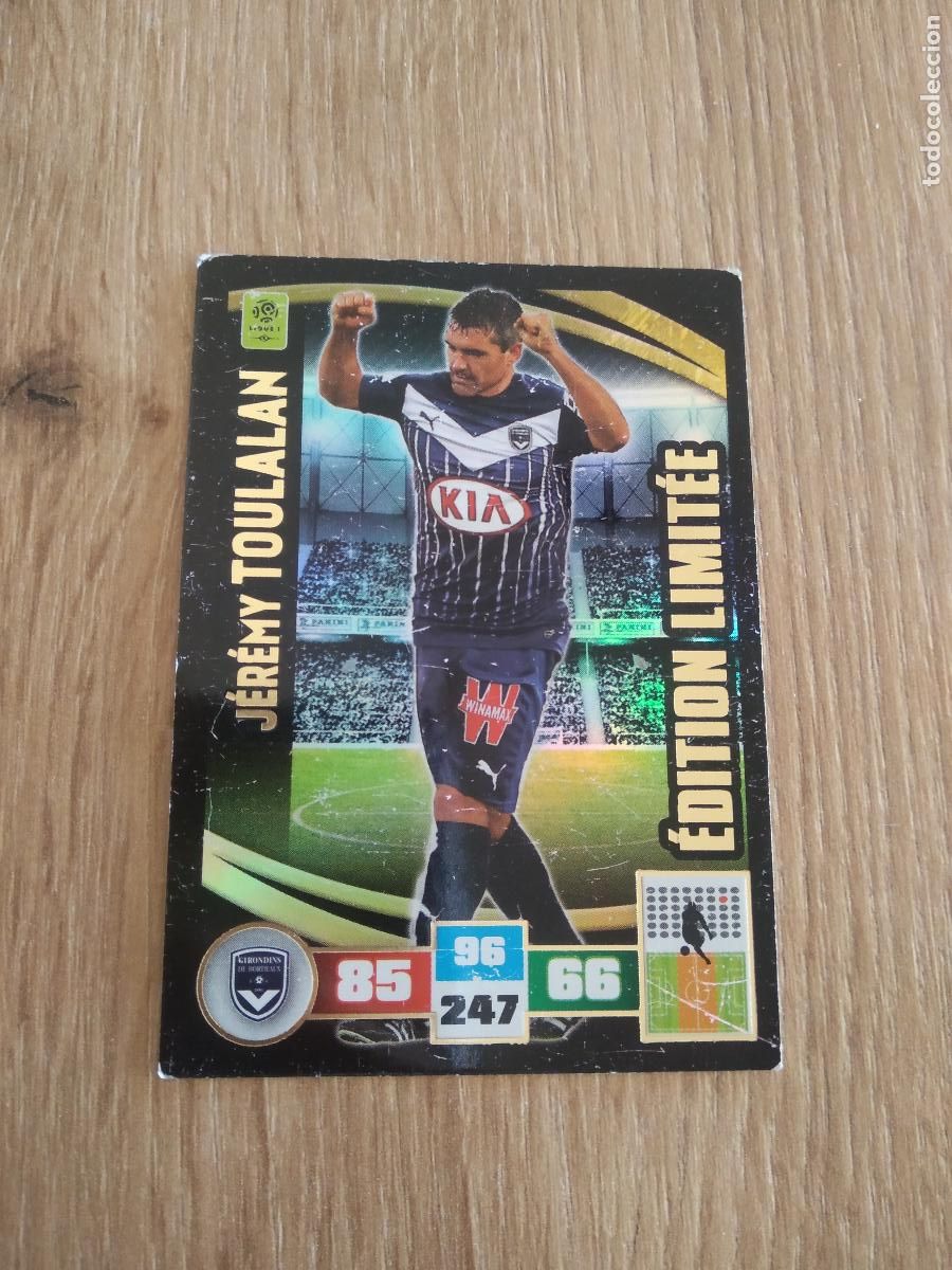 Fu&szlig;ball-Sticker: TOULALAN EDICION LIMITADA CROMO FUTBOL PANINI LIGA FRANCIA 2016-2017 FOOT LIGUE 1 ADRENALYN 16-17