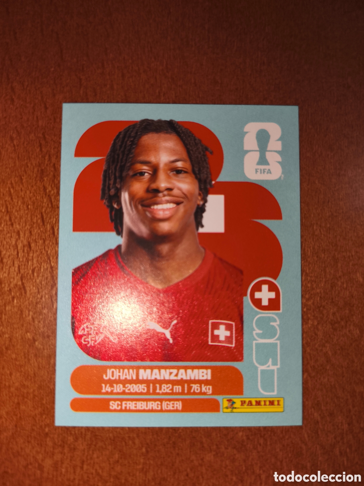 Cromos de F&uacute;tbol: SUI15 Johan Manzambi Fifa World Cup 2026 Suiza