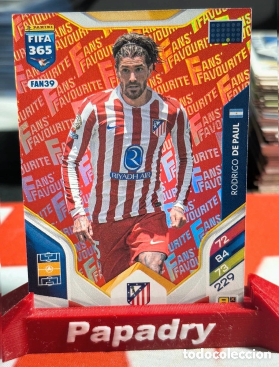 Cromos de F&uacute;tbol: Panini FIFA 365 Adrenalyn XL 2026 De Paul Fans Favourite Red Atl&eacute;tico FAN39