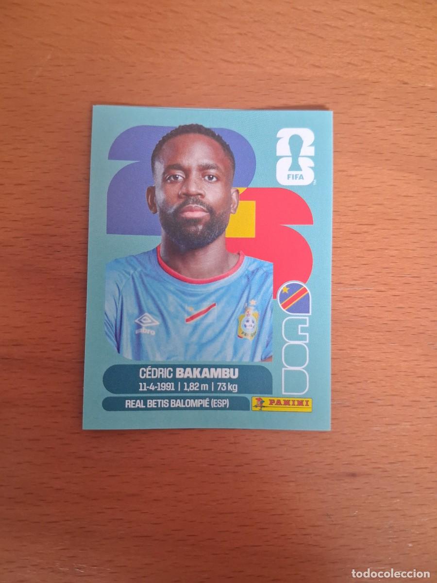 Cromos de Futebol: Fifa World Cup 26 Mundial 2026 COD 19 Rep&uacute;blica Democr&aacute;tica del Congo Cedric Bakambu