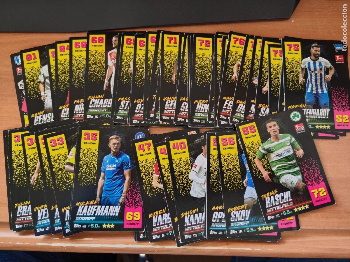 Cromos de Futebol: bundesliga, 2022 23 contiene 52 cromos
