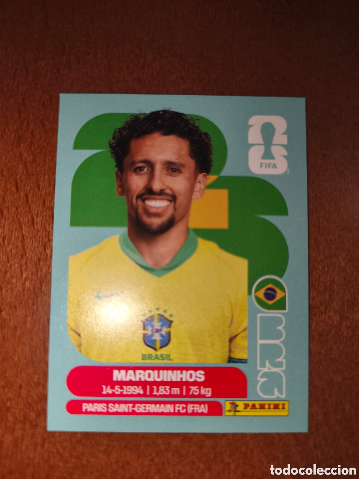 Fu&szlig;ball-Sticker: Bra4 Marquinhos BRA 4 Fifa World Cup 2026 Brasil