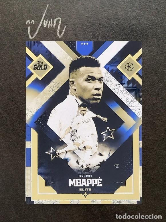 Cromos de F&uacute;tbol: ELITE MBAPPE REAL MADRID FRANCIA ⚽ TOPPS &reg; GOLD UCC UEFA CLUB COMPETITIONS 2025 2026 25 26 NUEVO