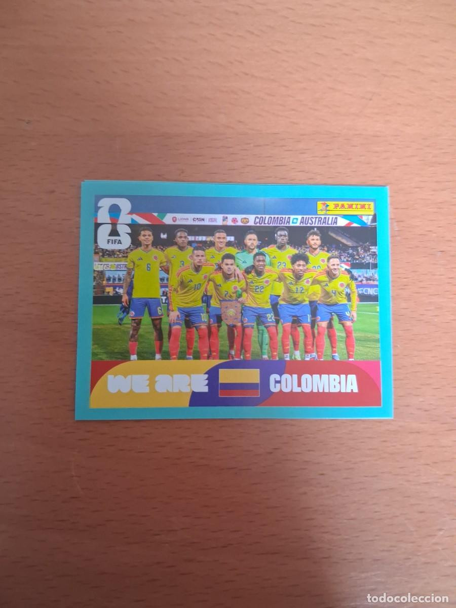 Fu&szlig;ball-Sticker: Fifa World Cup 26 Mundial 2026 COL 13 Colombia Foto de Equipo Plantilla Alineacion
