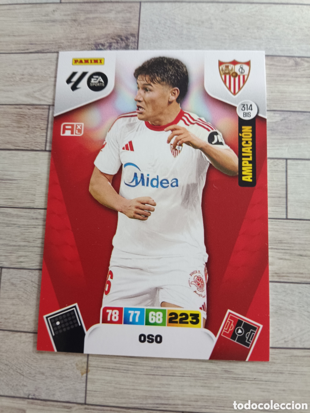 Fu&szlig;ball-Sticker: 314 BIS OSO AMPLIACI&Oacute;N SEVILLA ADRENALYN XL 2025 2026 PANINI 25 26