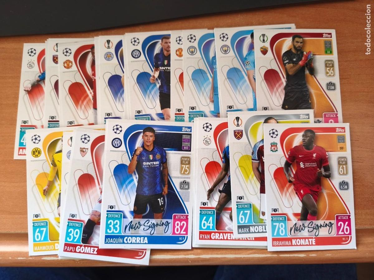 Cromos de Futebol: MATCH ATTAX 2021 22 TOPPS CHAMPIONS LEAGUE