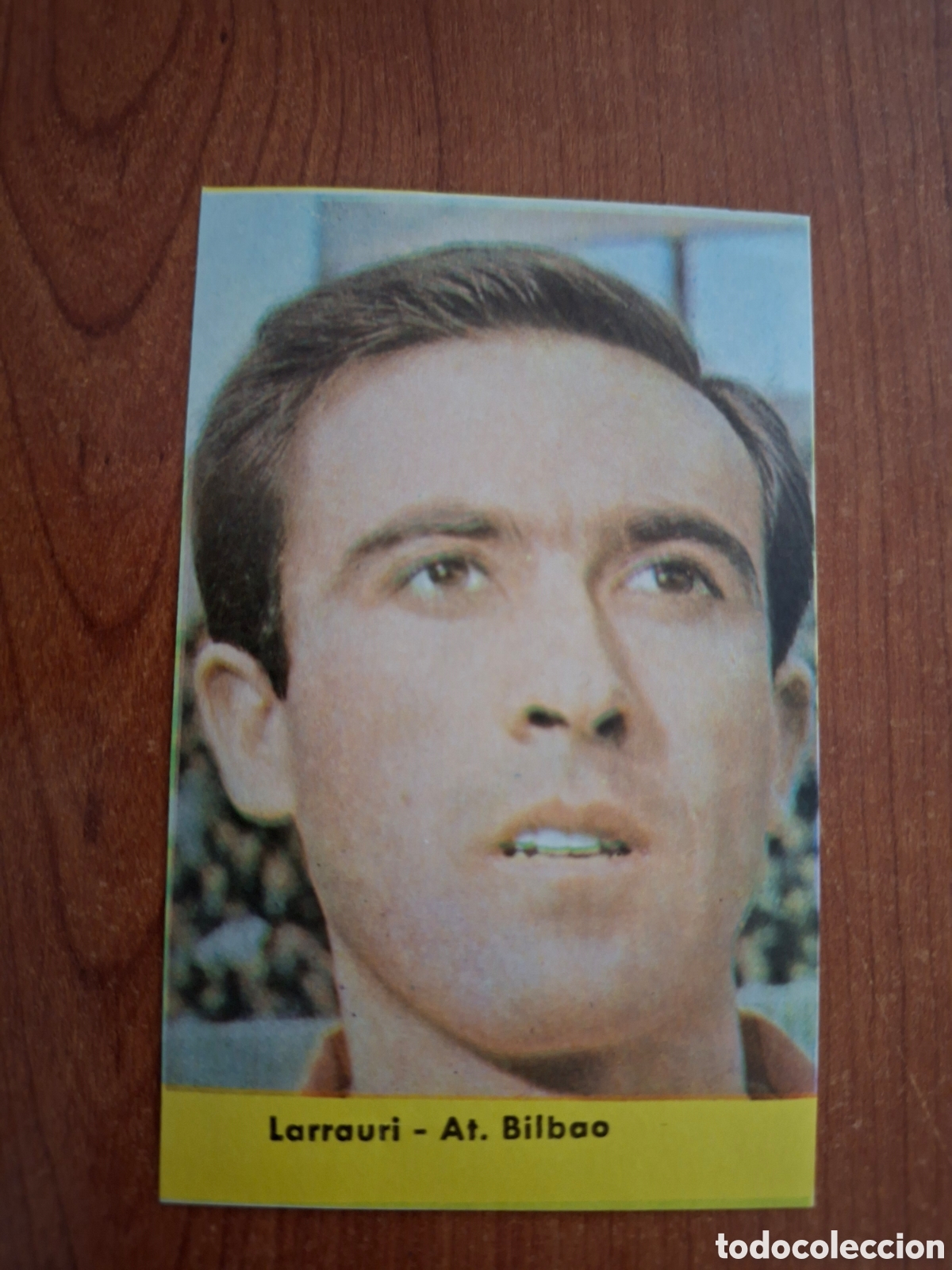 Football Stickers: Cromo Larrauri, Athletic, Bergas, a&ntilde;os 60