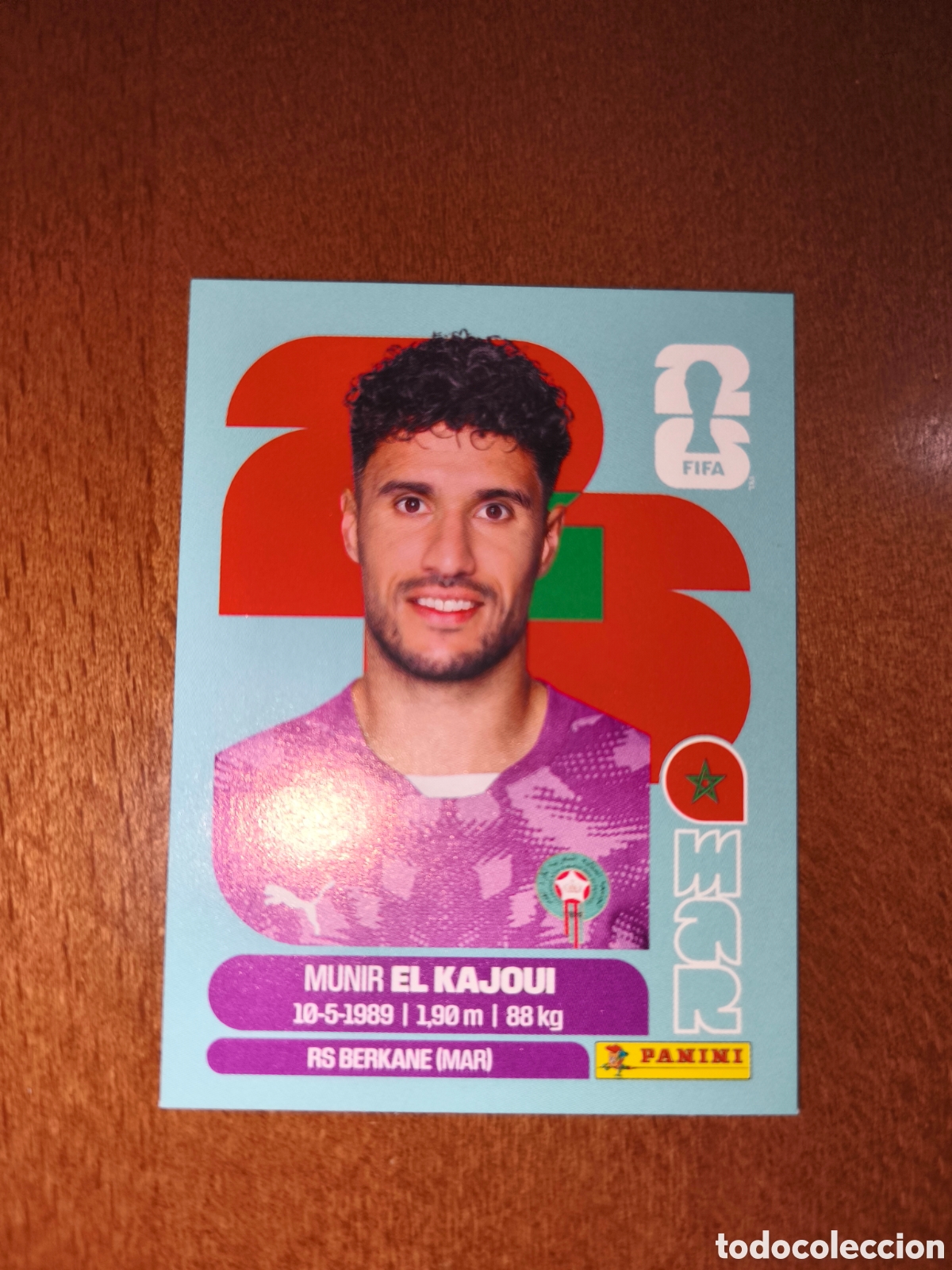Cromos de F&uacute;tbol: MAR3 Munir El Kajoui MAR 3 Fifa World Cup 2026 Marruecos