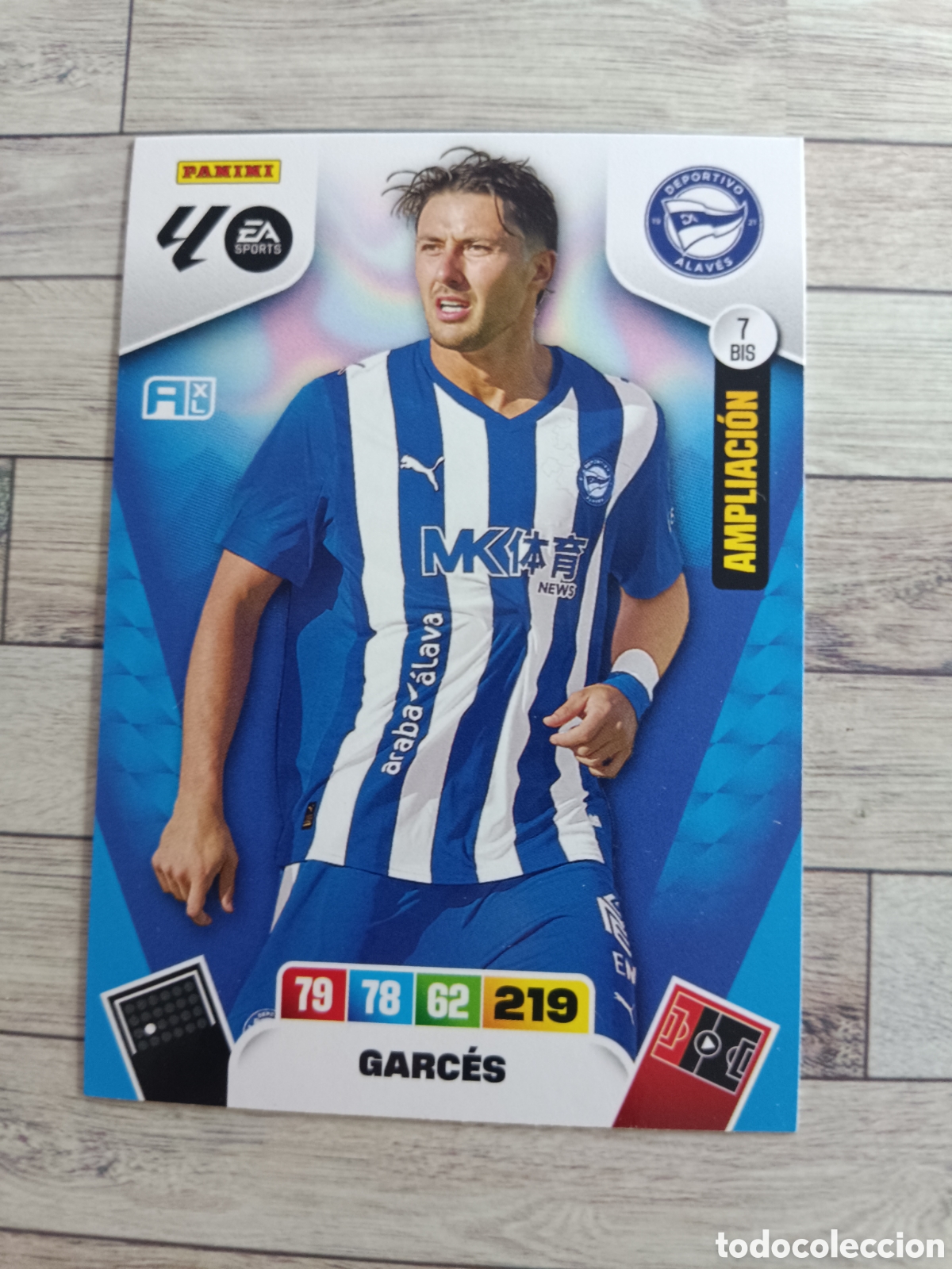Cromos de F&uacute;tbol: 7 BIS GARCES ALAVES AMPLIACI&Oacute;N ADRENALYN XL 2025 2026 PANINI 25 26