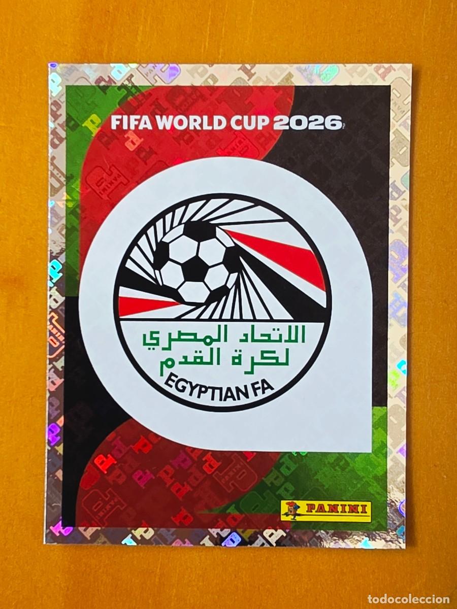 Cromos de F&uacute;tbol: EGY 1 Escudo logo emblema Egipto, Panini FIFA World Cup Mundial 2026 Sticker