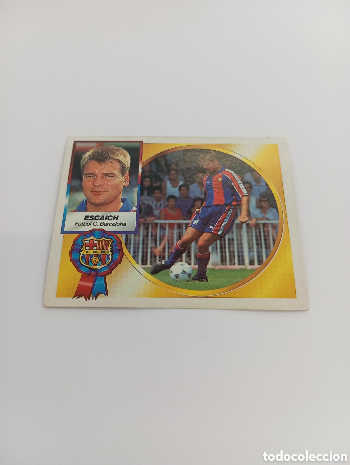 Cartes &agrave; collectionner de Football: FICHAJE 19 ESCAICH Barcelona Liga Este 1994 1995 Recuperado PANINI 94 95