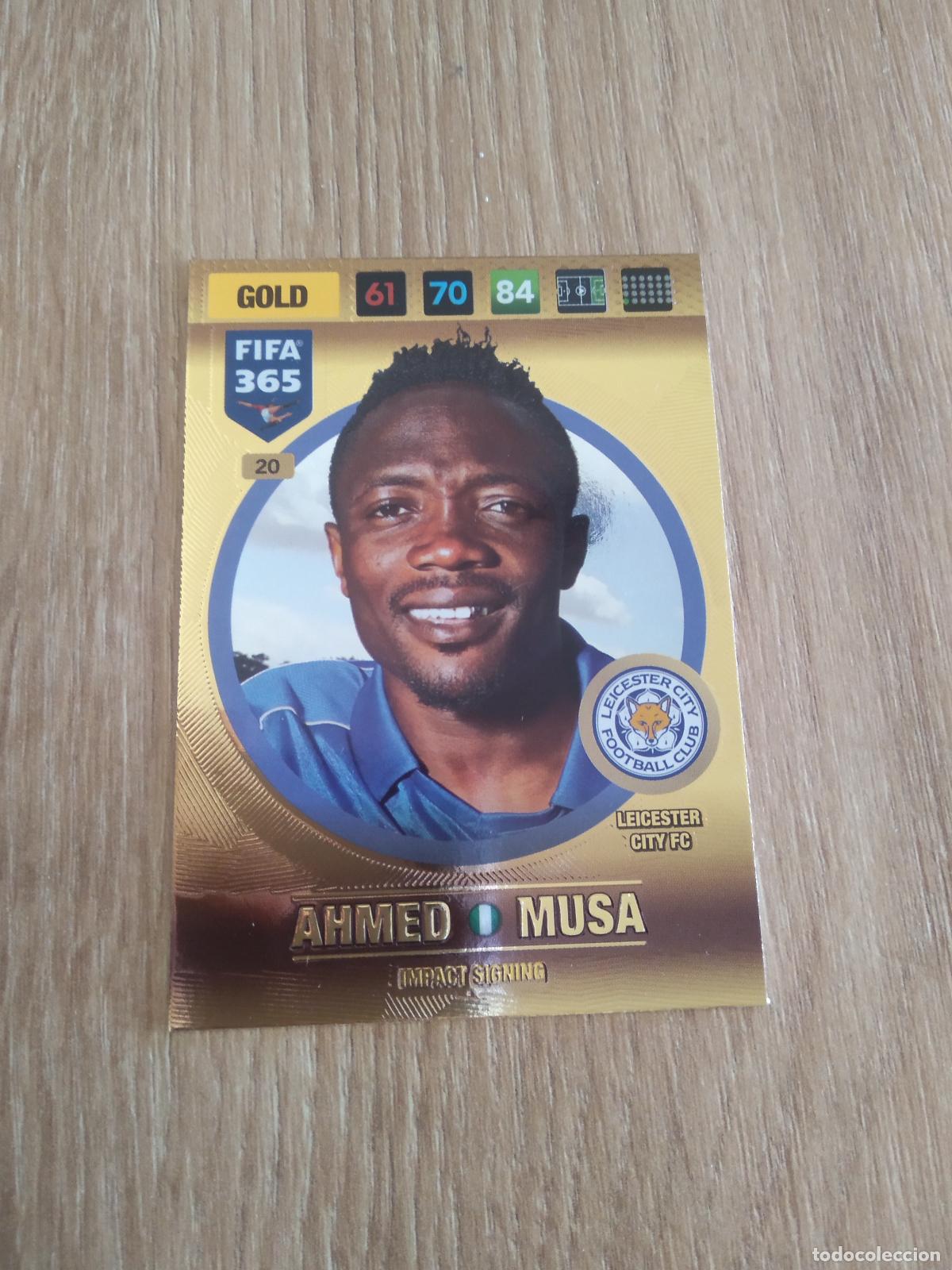 Cartes &agrave; collectionner de Football: 20 AHMED MUSA LEICESTER CROMO FUTBOL PANINI ADRENALYN 16-17 FIFA 365 2016-2017