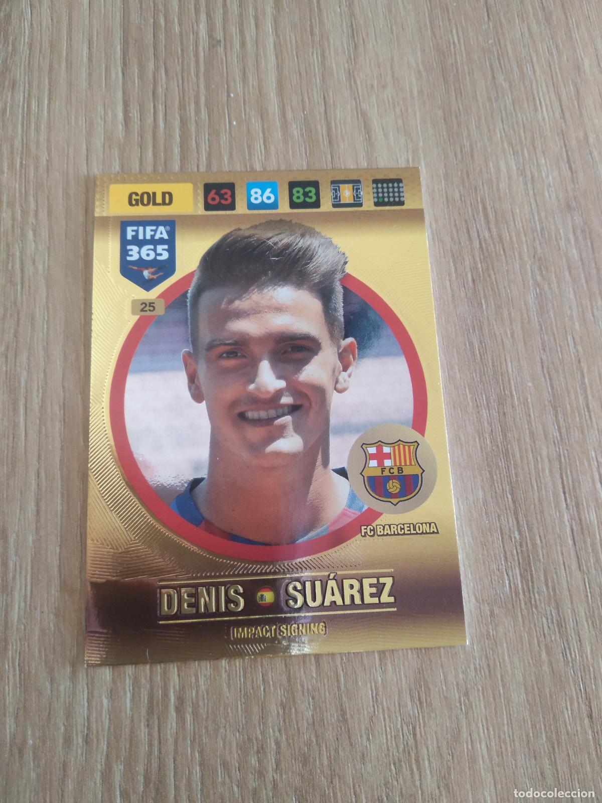 Cromos de F&uacute;tbol: 25 DENIS SUAREZ BARCELONA BAR&Ccedil;A CROMO FUTBOL PANINI ADRENALYN 16-17 FIFA 365 2016-2017