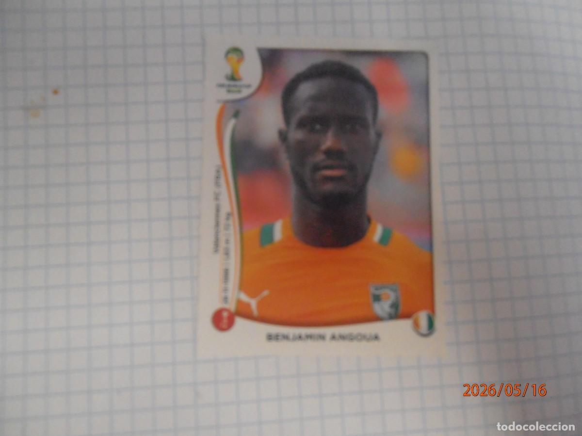 Cromos de F&uacute;tbol: Benjamin Angoua- 229- Brasil 2014