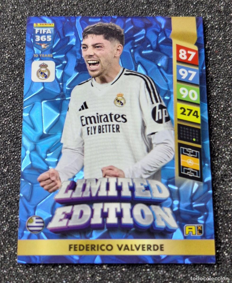 Cromos de F&uacute;tbol: Federico Valverde Real Madrid Panini Adrenalyn XL Fifa 365 Limited Edition
