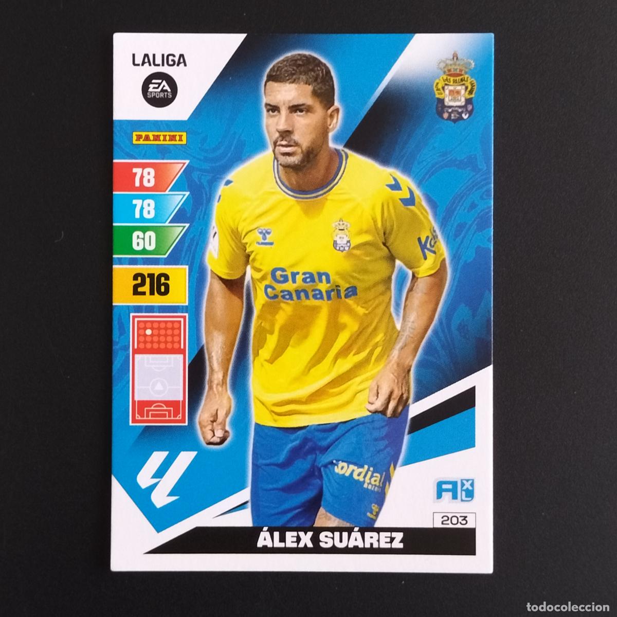 Fu&szlig;ball-Sticker: 203 ALEX SUAREZ LAS PALMAS CROMOS ADRENALYN XL LALIGA CARD 2023 2024 23 24 PANINI