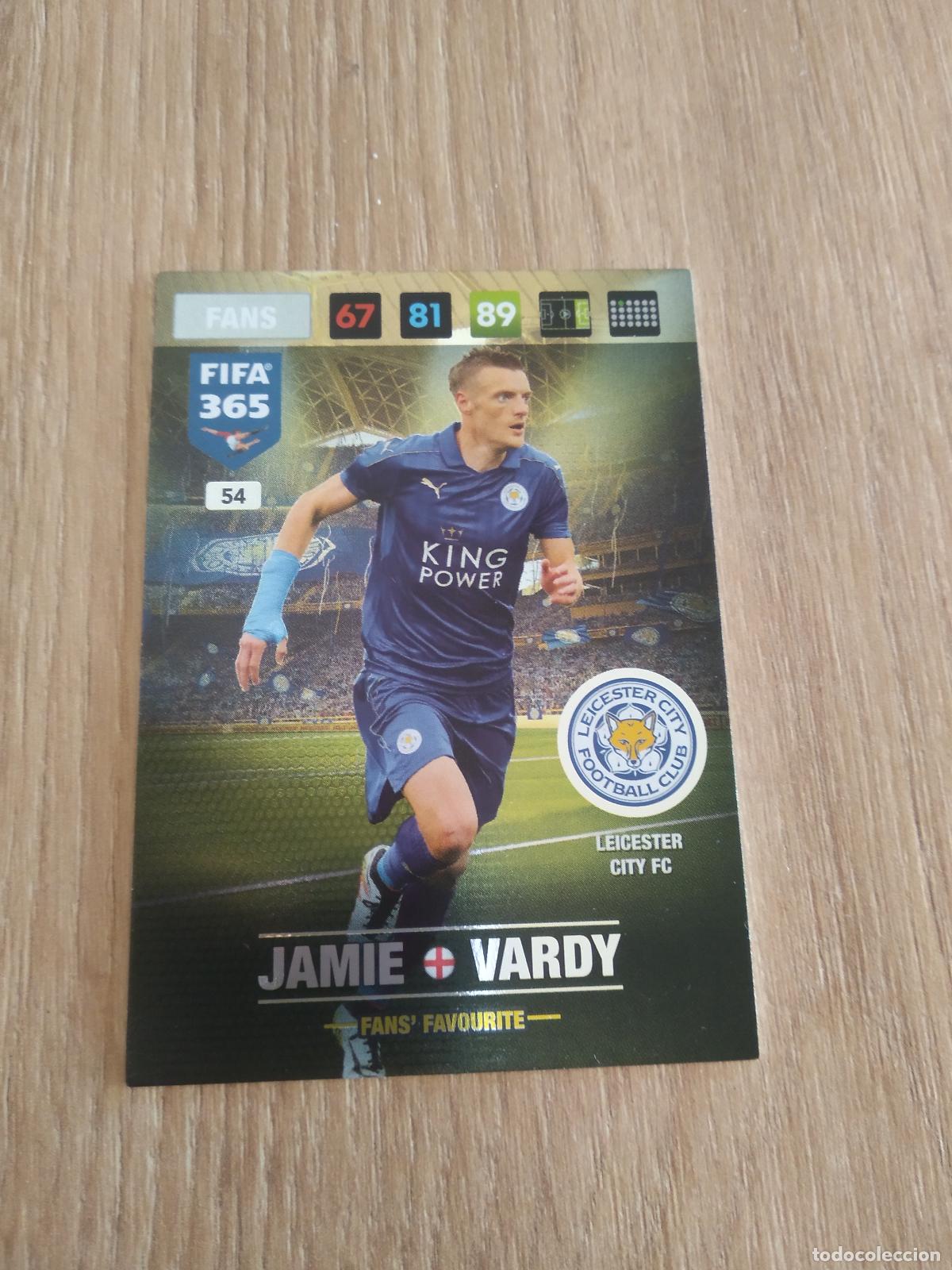 Cartes &agrave; collectionner de Football: 54 JAMIE VARDY LEICESTER CROMO FUTBOL PANINI ADRENALYN 16-17 FIFA 365 2016-2017