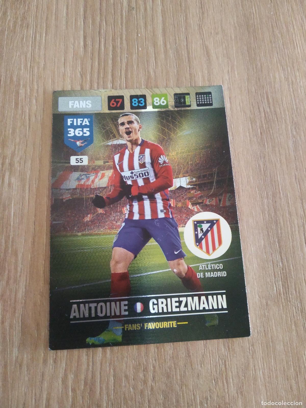 Cartes &agrave; collectionner de Football: 55 GRIEZMANN ATLETICO MADRID CROMO FUTBOL PANINI ADRENALYN 16-17 FIFA 365 2016-2017