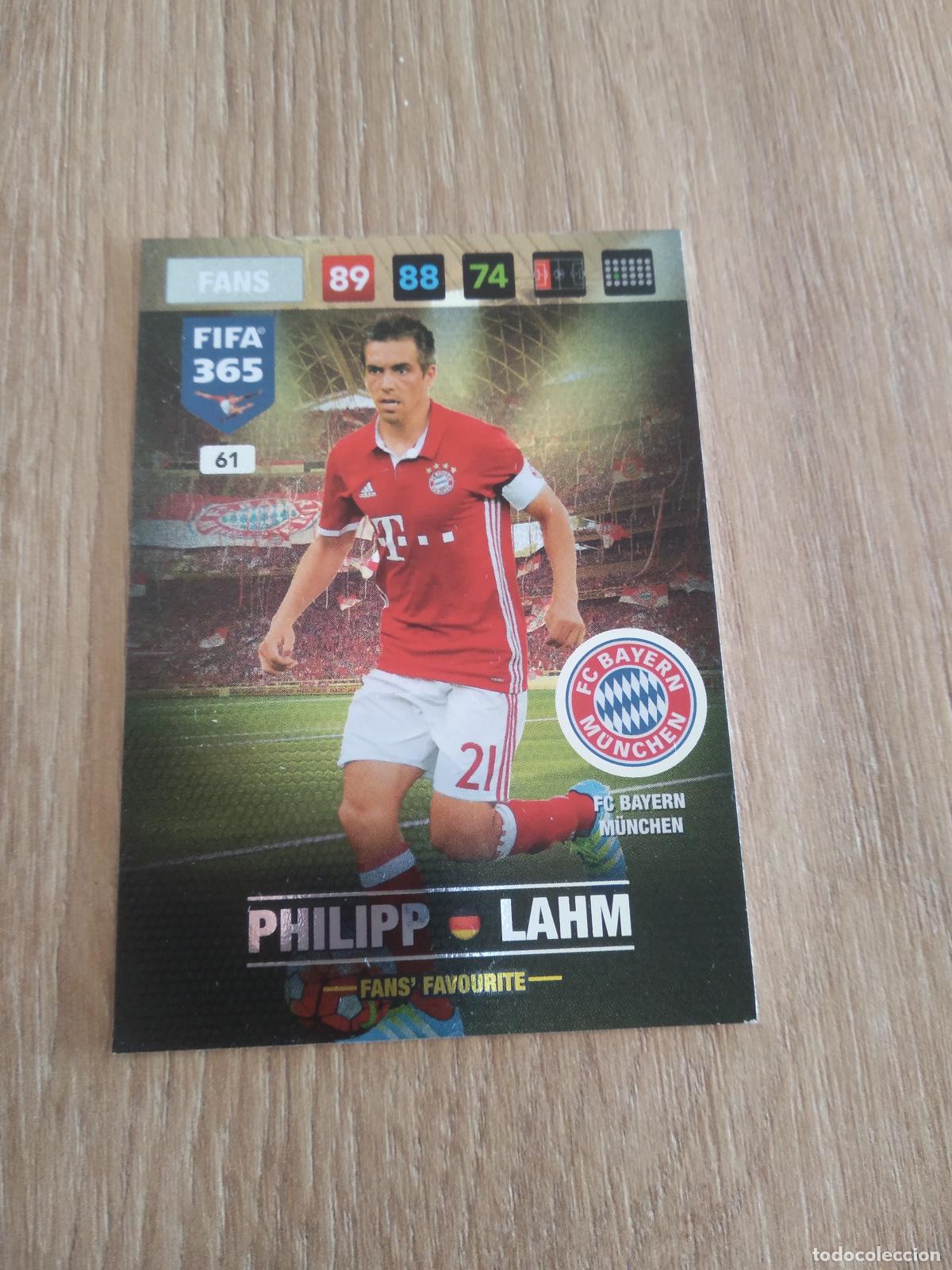 Cartes &agrave; collectionner de Football: 61 LAHM BAYERN MUNICH CROMO FUTBOL PANINI ADRENALYN 16-17 FIFA 365 2016-2017