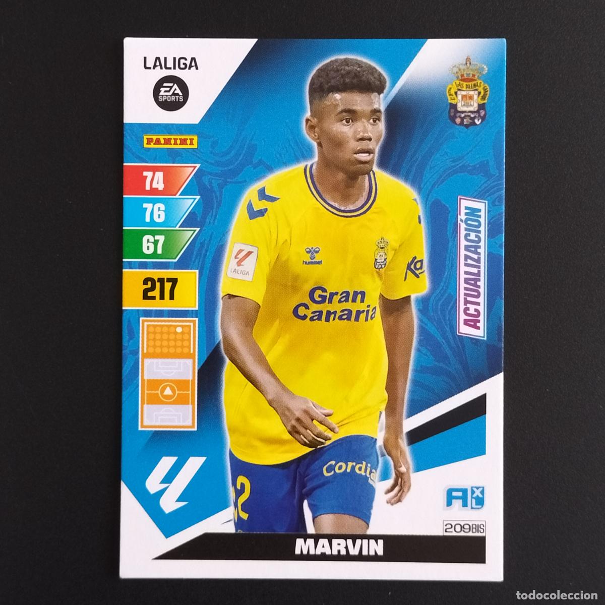 Cartes &agrave; collectionner de Football: 209 BIS MARVIN ACTUALIZACION LAS PALMAS CROMOS ADRENALYN XL LALIGA CARD 2023 2024 23 24 PANINI