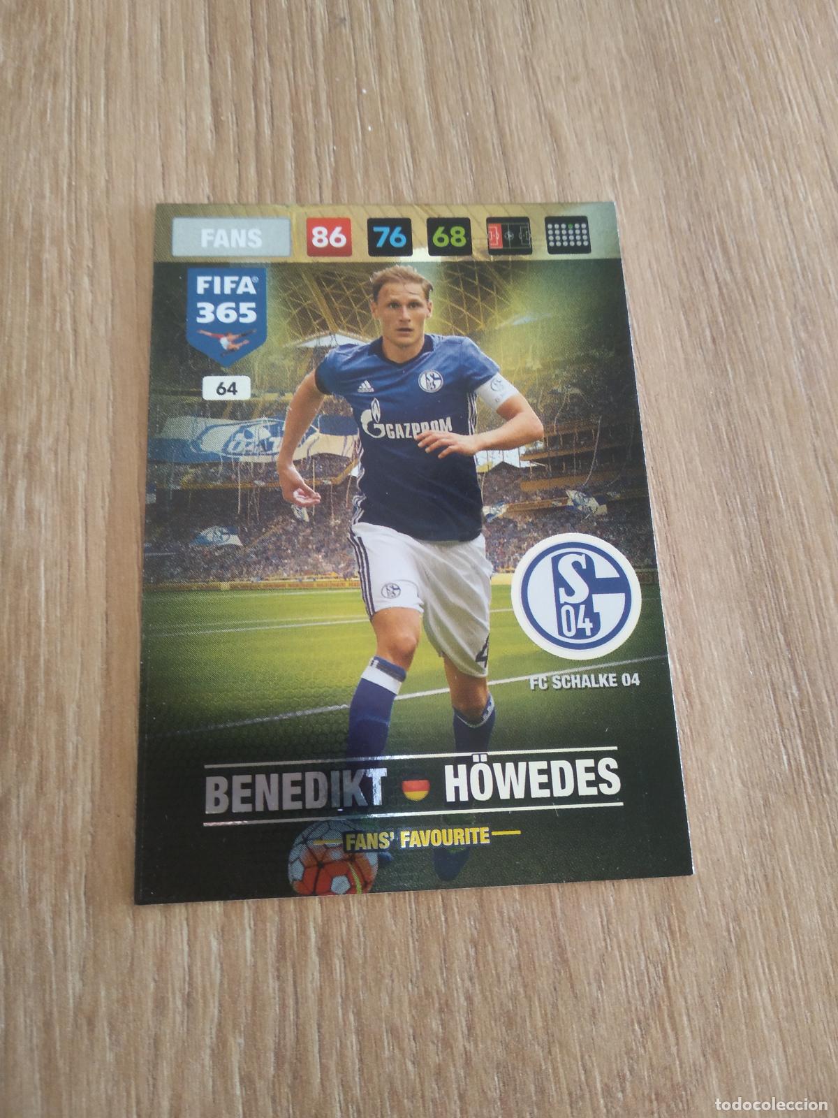 Cartes &agrave; collectionner de Football: 64 HOWEDES SCHALKE 04 CROMO FUTBOL PANINI ADRENALYN 16-17 FIFA 365 2016-2017